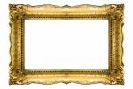 Gold Picture Frame Stock Photo