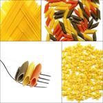 Various Type Of Italian Pasta Collage Stock Photo