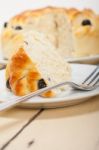 Blueberry Bread Cake Dessert Stock Photo