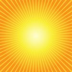 Sunburst Yellow Orange Background Stock Photo