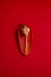 halved Red Peppers Stock Photo