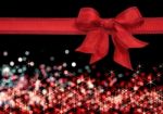 Red Ribbon Bow Stock Photo