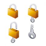 Lock Icon Stock Photo