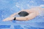 Professional Swimmer Stock Photo