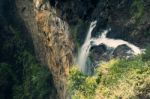 Waterfall In Mapleton Falls National Park, Glass House Mountains Stock Photo