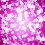 Hearts Bokeh Background Stock Photo