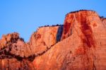 Sunrise In The Zion Mountains Stock Photo