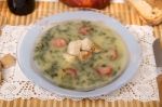 Traditional Portuguese Soup, Caldo Verde Stock Photo