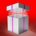 Gift Celebration Indicates Box Fun And Gift-box Stock Photo