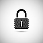 Lock Icon.  Illustration Stock Photo