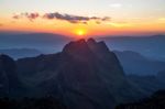 Sunset At Doi Laung Chiang Dao-thailand Stock Photo