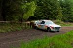 M. Sheedy Driving Ford Escort Stock Photo