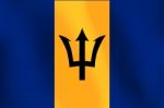 Flag Of Barbados -  Illustration Stock Photo