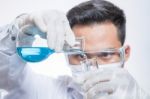 Scientists Are Experimenting Stock Photo