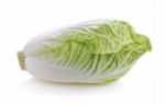 Fresh Cabbage On White Background Stock Photo