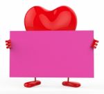 Heart Copyspace Indicates Valentine Day And Communication Stock Photo