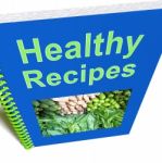 Healthy Recipes Book Stock Photo