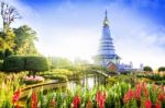 Pagoda At Inthanon Mountain Stock Photo