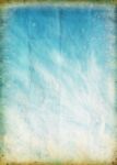 Cloud And Sky On Grunge Paper Stock Photo