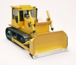 Heavy Crawler Bulldozer Stock Photo