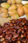 Dried Date Fruits Stock Photo