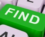 Find Key Shows Search Discovery Or Looking Online Stock Photo