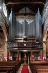 East Grinstead,  West Sussex/uk - August 18 :  View Of The Organ Stock Photo