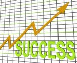 Success Chart Graph Shows Winning Or Successful Stock Photo