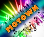 Motown Music Means Sound Tracks And Harmony Stock Photo