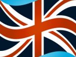 Union Jack Shows Great Britain And Flag Stock Photo