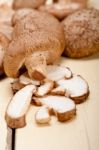 Shiitake Mushrooms Stock Photo