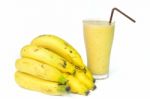 Banana Smoothie Stock Photo