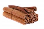 Pile Of Cinnamon Spice Quills Stock Photo