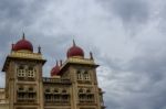 Palace With Sky In The Background Stock Photo