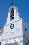 Mijas, Andalucia/spain - July 3 : Typical Street Cafe In Mijas Stock Photo