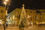 Christmas Ornaments In The Old Town Stock Photo