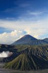 Bromo Vocano Mountain Stock Photo