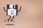 Animated Floppy Disk Concept Stock Photo