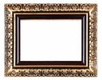 Retro Revival Old Gold Frame Stock Photo