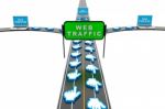 Website Traffic Stock Photo