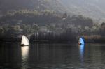 Sailing On Lake Como Stock Photo