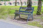 Seating In The Park Stock Photo