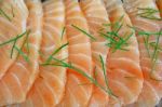 Salmon Sashimi Stock Photo