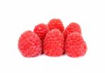 Raspberry Isolated On The White Background Stock Photo