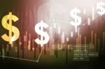 2d Rendering Usd Dollar Symbol  Stock Photo