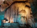 Big Stalactite Wall Stock Photo