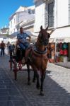 Mijas, Andalucia/spain - July 3 : Horse And Carriage In Mijas An Stock Photo