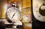 Oven Thermometer Stock Photo