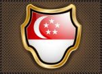 Flag Of Singapore Stock Photo