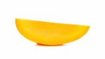 Ripe Mango Isolated On The White Background Stock Photo